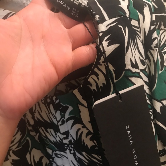 Zara crop top tropical print, size Small - Picture 7 of 9